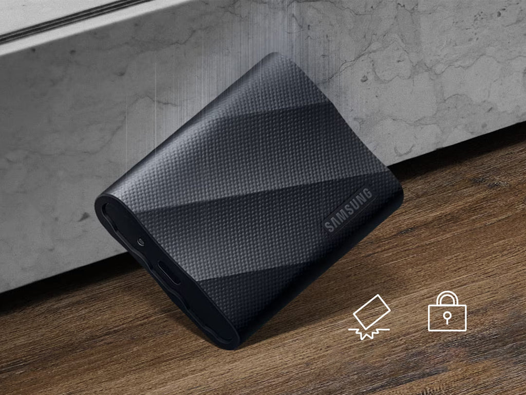 Zunanji SSD 1TB Type-C USB 3.2 Gen2x2 V-NAND UASP, Samsung T9, črn (MU-PG1T0B/EU)