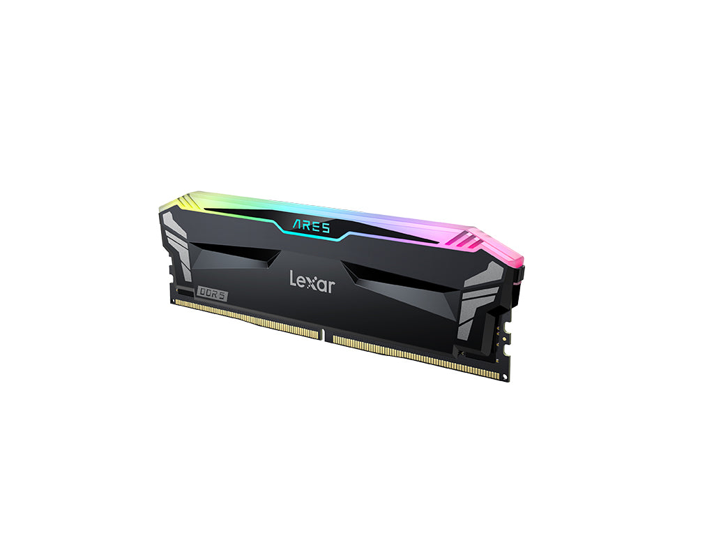 RAM DDR5 32GB Kit (2x 16) PC5-57600 7200MT/s CL34 1.4V, Lexar ARES RGB, črn, Intel XMP, AMD Expo