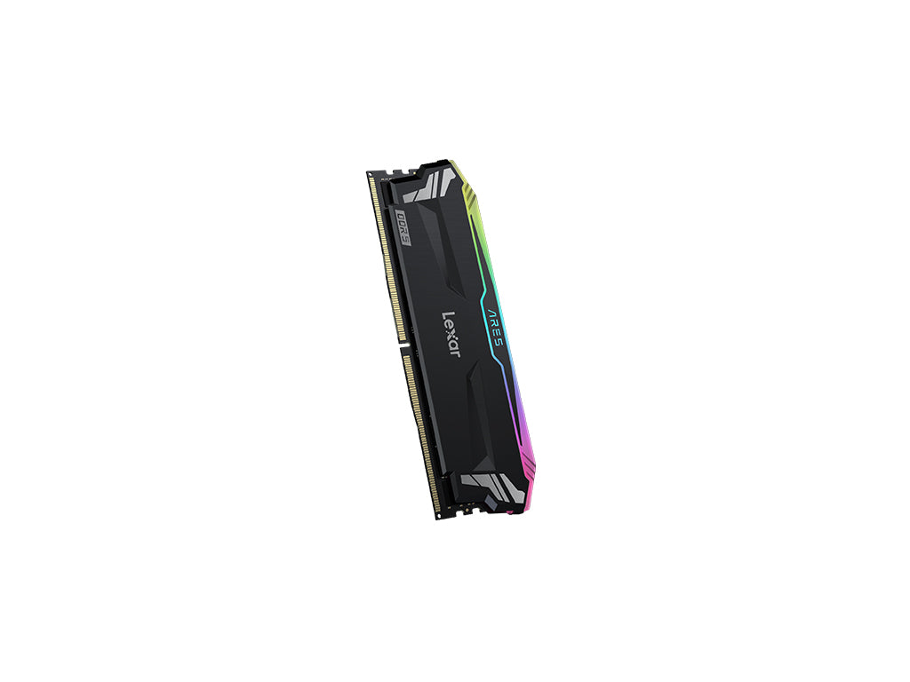 RAM DDR5 32GB Kit (2x 16) PC5-57600 7200MT/s CL34 1.4V, Lexar ARES RGB, črn, Intel XMP, AMD Expo