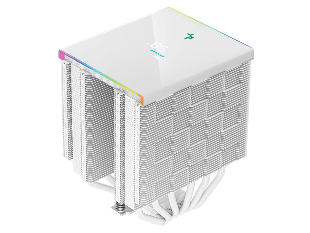 Hladilnik za procesor DeepCool AK620 DIGITAL, ARGB, 2x 120mm, 260W TDP, bel