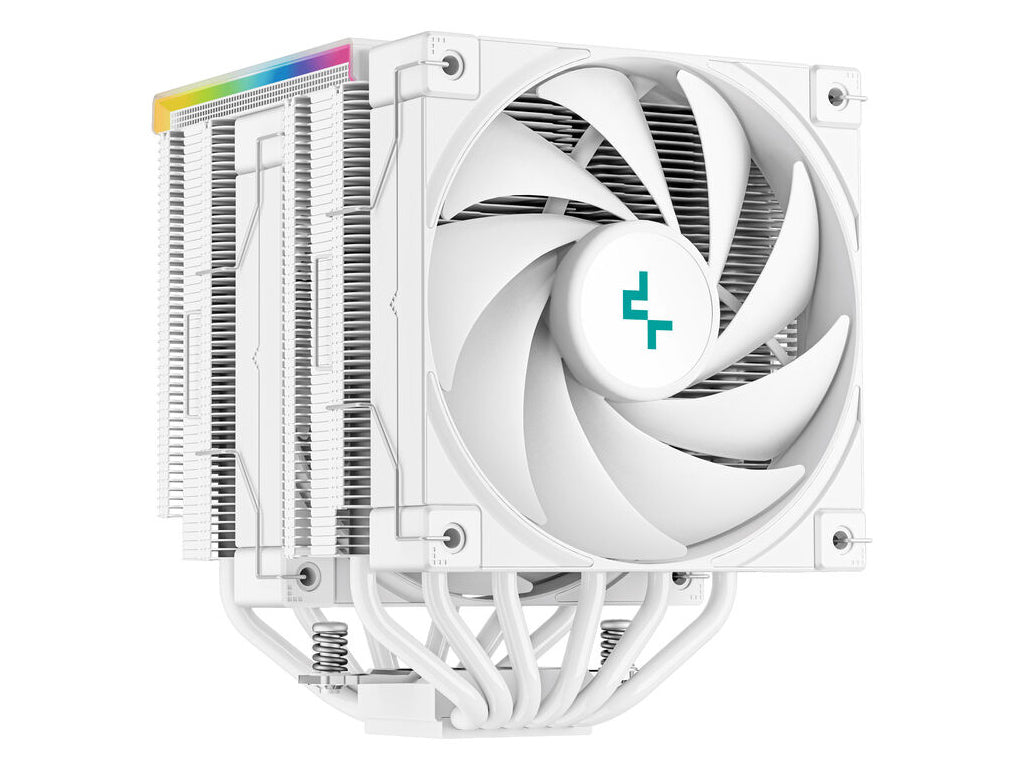 Hladilnik za procesor DeepCool AK620 DIGITAL, ARGB, 2x 120mm, 260W TDP, bel