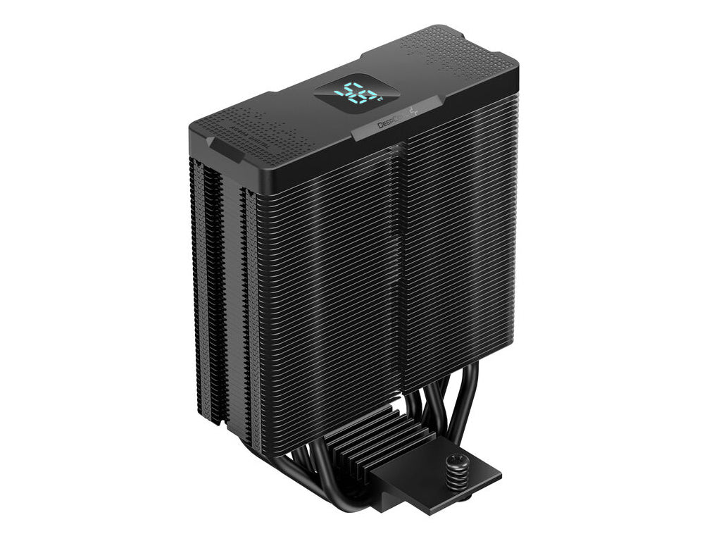 Hladilnik za procesor DeepCool AG400 Digital Plus ARGB, 2x 120mm, črn