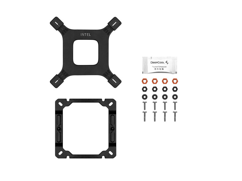 Hladilnik za procesor DeepCool AG400 Digital Plus ARGB, 2x 120mm, črn