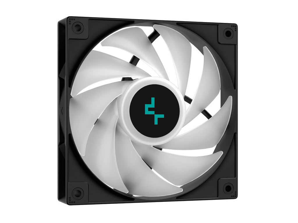 Hladilnik za procesor DeepCool AG400 Digital Plus ARGB, 2x 120mm, črn