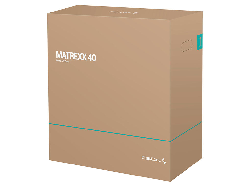 Računalniško ohišje DeepCool MATREXX 40 3FS, Micro-ATX, kaljeno steklo, črno