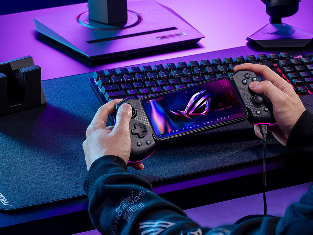 Igralni plošček ASUS ROG Tessen, Android, zložljiv, RGB, črn