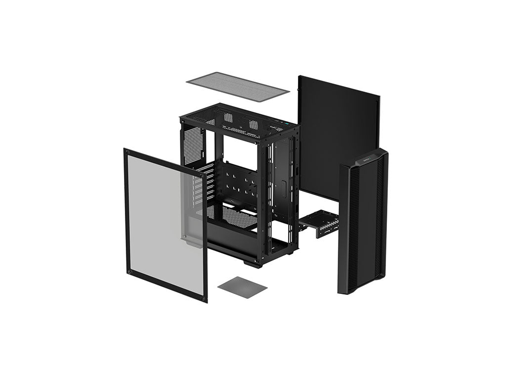 Računalniško ohišje DeepCool CC560 Limited V2, ATX, kaljeno steklo, črno