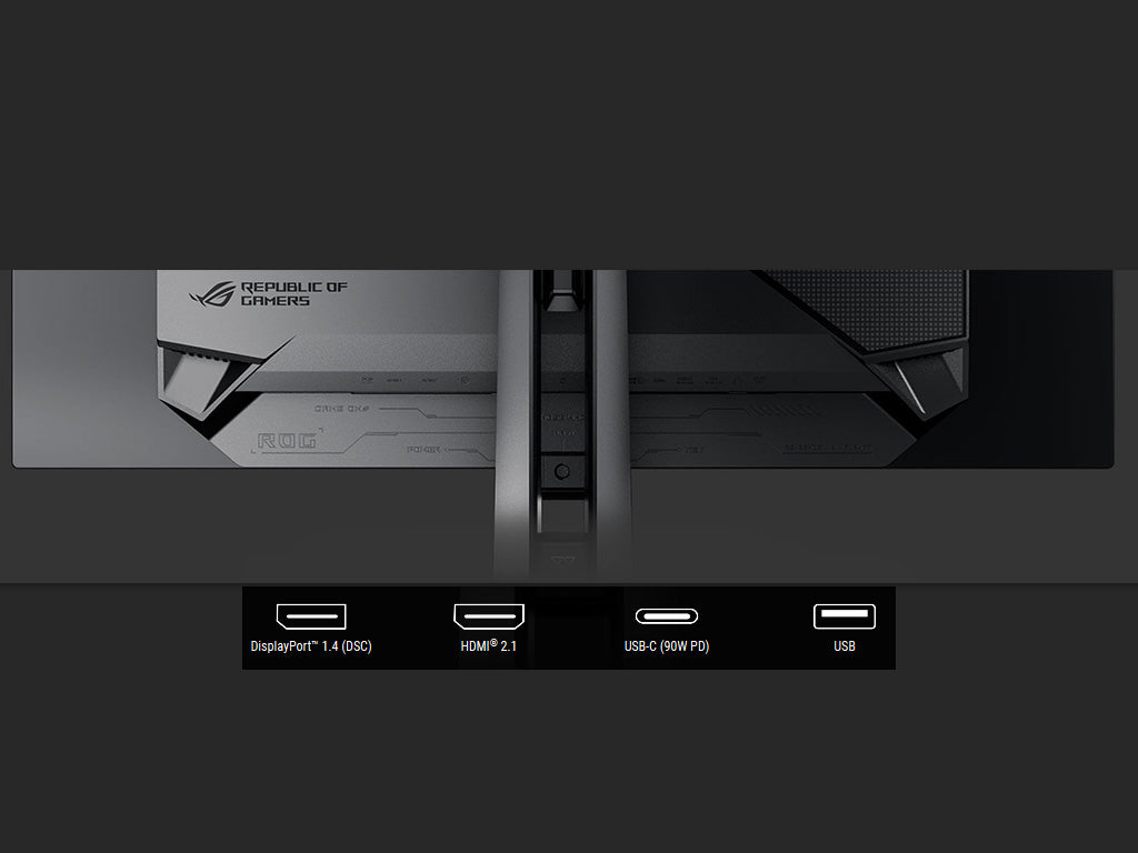 Monitor 32" (81 cm) UHD OLED 240Hz, HDR400, 2xHDMI, DisplayPort, USB-C DP Alt, 3xUSB-A, ASUS ROG Swift PG32UCDP