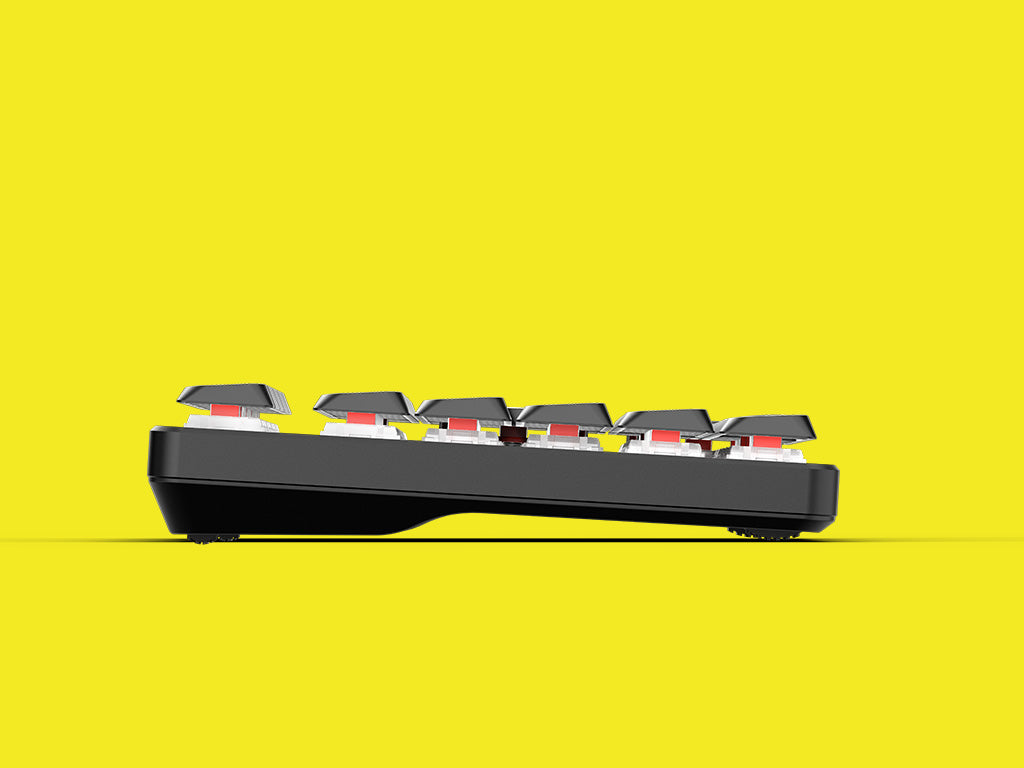 Tipkovnica UVI LEAF Wireless, Bluetooth 5.3, Tiha rdeča stikala, USB, SLO