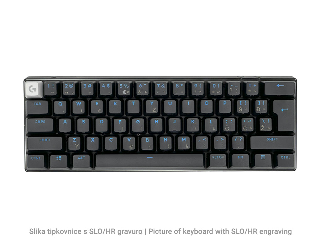 Tipkovnica Logitech PRO X 60 LIGHTSPEED Wireless, Tactile, črna, SLO. g.