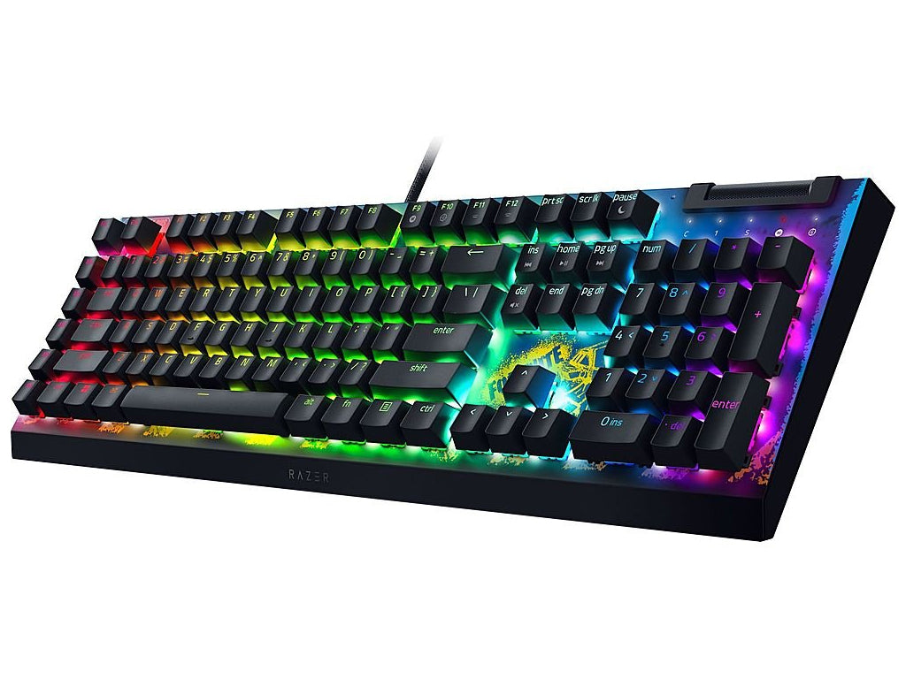 Tipkovnica Razer BlackWidow V4 X, rumena stikala, Fortnite Edition, US