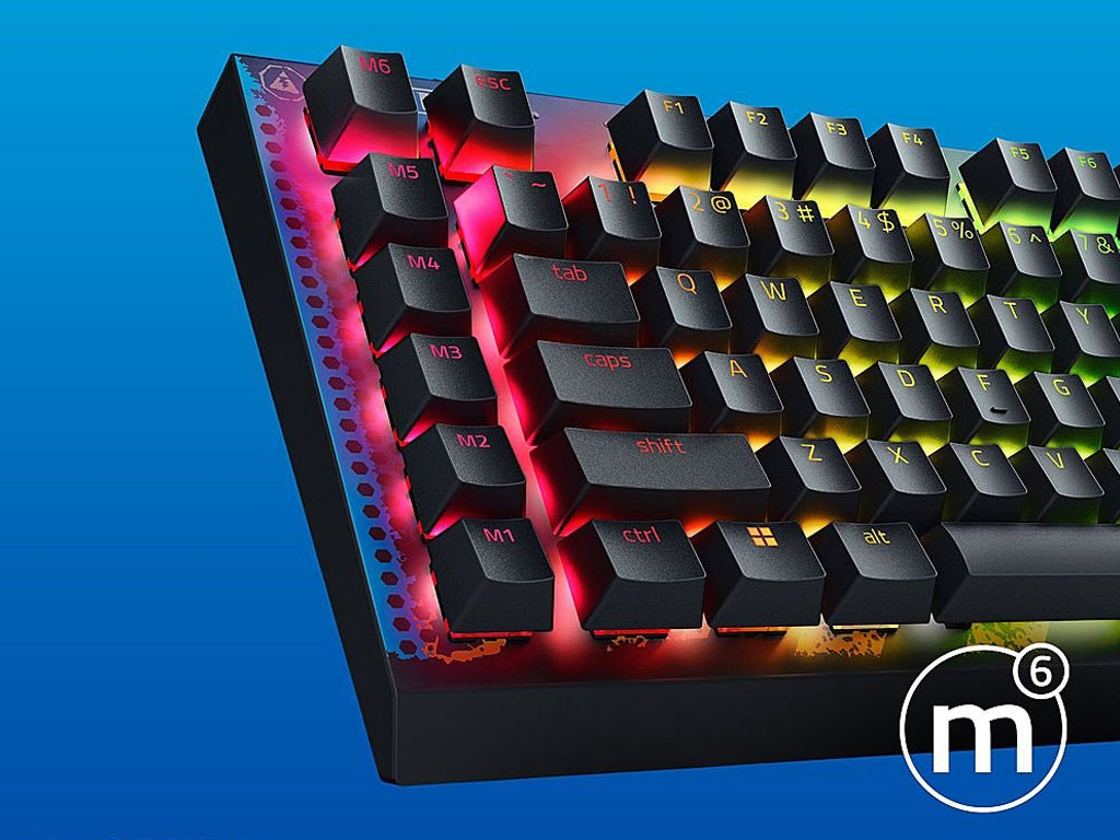 Tipkovnica Razer BlackWidow V4 X, rumena stikala, Fortnite Edition, US