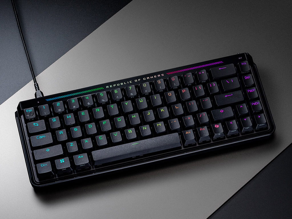 Tipkovnica ASUS ROG Falchion Ace HFX, ROG HFX Magnetic Analog, RGB, USB, črna, US