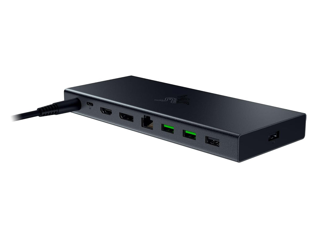 Priključna postaja USB-C Razer USB 4 Dock, 14 v 1, 4xUSB-A, 3xUSB-C, HDMI, DP, RJ45, AUX, mSD/SD, črna