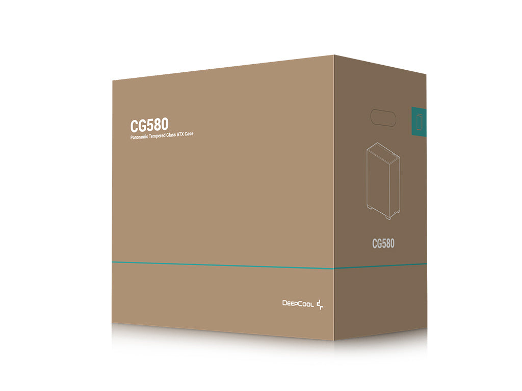 Računalniško ohišje DeepCool CG580, ATX, Midi-Tower, kaljeno steklo, črno