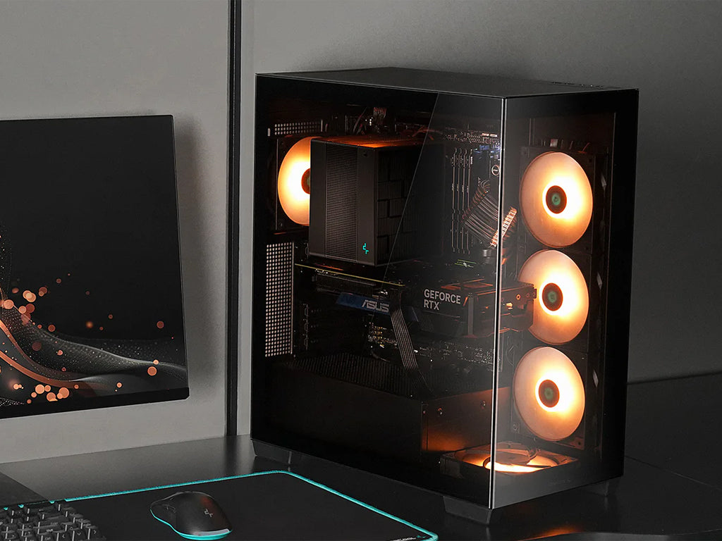 Računalniško ohišje DeepCool CG580, ATX, Midi-Tower, kaljeno steklo, črno