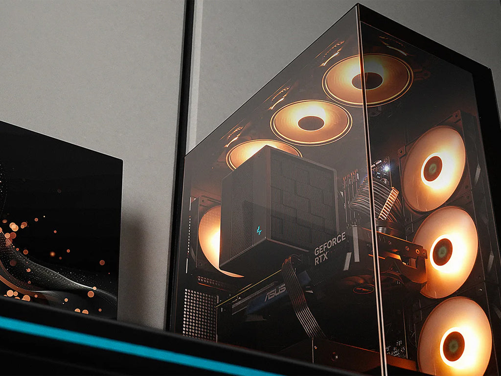 Računalniško ohišje DeepCool CG580, ATX, Midi-Tower, kaljeno steklo, črno