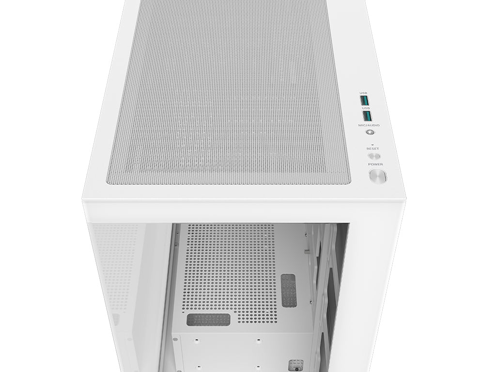Računalniško ohišje DeepCool CG580 WH, ATX, Midi-Tower, kaljeno steklo, belo