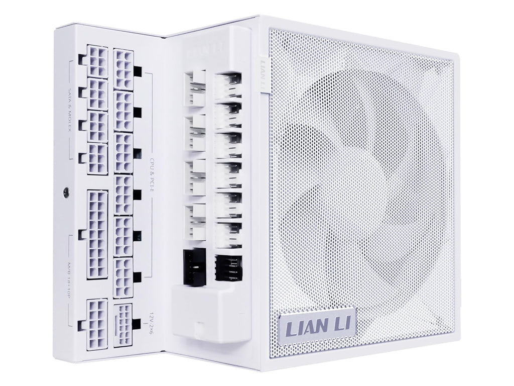 Napajalnik ATX Lian Li EDGE 1200W, 80 PLUS Gold, 12VHPWR, HUB, Modularni, bel