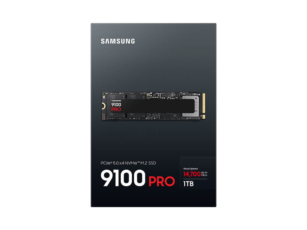 SSD 1TB M.2 80mm PCI-e 5.0 x4 NVMe 2.0, V-NAND TLC, Samsung 9100 PRO (MZ-VAP1T0BW)