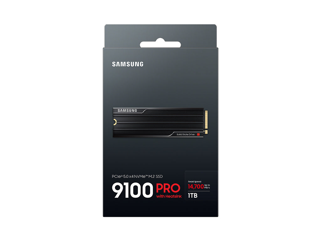 SSD 1TB M.2 80mm PCI-e 5.0 x4 NVMe 2.0, V-NAND TLC, Samsung 9100 PRO HeatSink (MZ-VAP1T0CW)