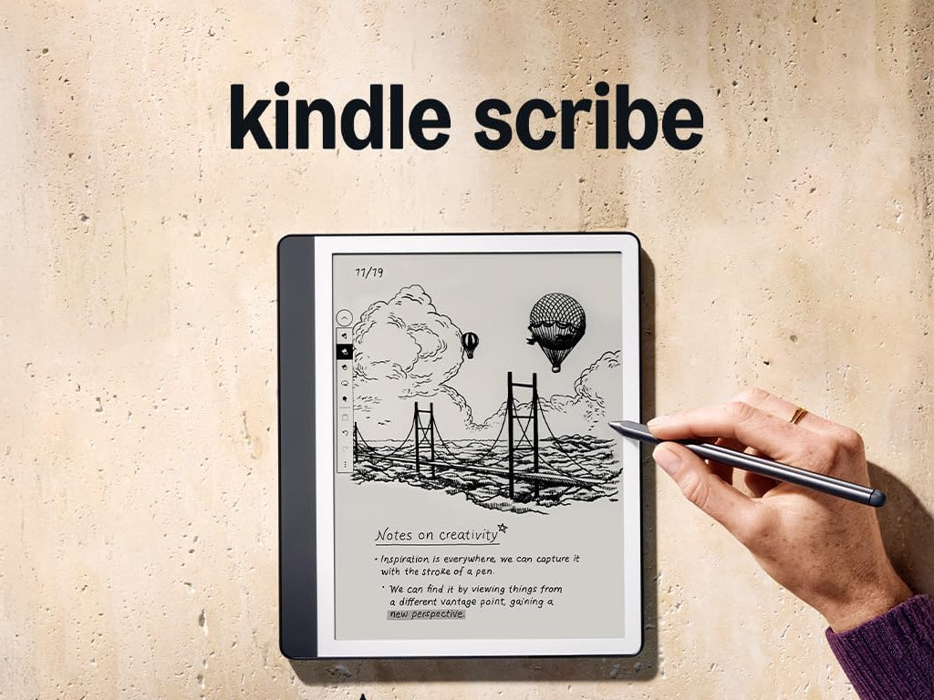 E-bralnik Amazon Kindle Scribe 2024, 10.2'' 16GB WiFi, 300dpi, Premium Pen, USB-C, siv