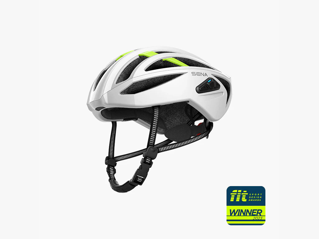 Kolesarska čelada SENA R2 EVO Smart Helmet, Mesh, Mat bela, L