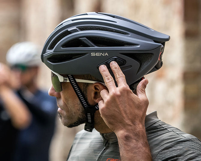 Kolesarska čelada SENA R2 EVO Smart Helmet, Mesh, Mat črna, S