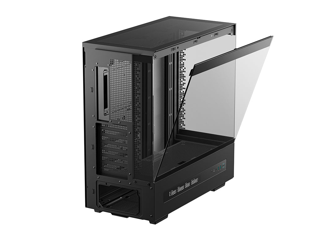 Računalniško ohišje DeepCool CH690 DIGITAL, ATX, Midi-Tower, LCD, kaljeno steklo, črno