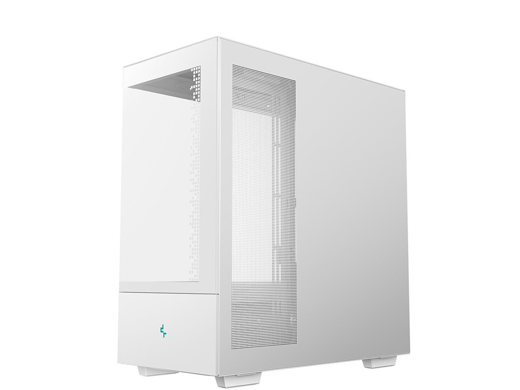 Računalniško ohišje DeepCool CH690 DIGITAL, ATX, Midi-Tower, LCD, kaljeno steklo, belo