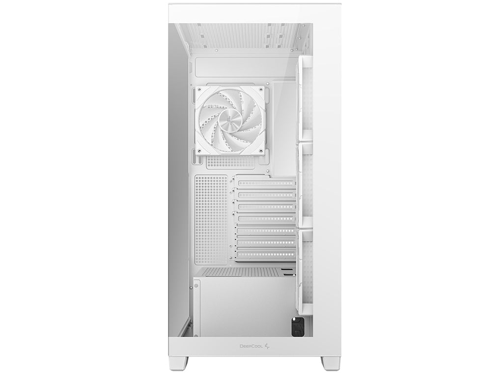 Računalniško ohišje DeepCool CG580 4F, ATX, Midi-Tower, kaljeno steklo, belo
