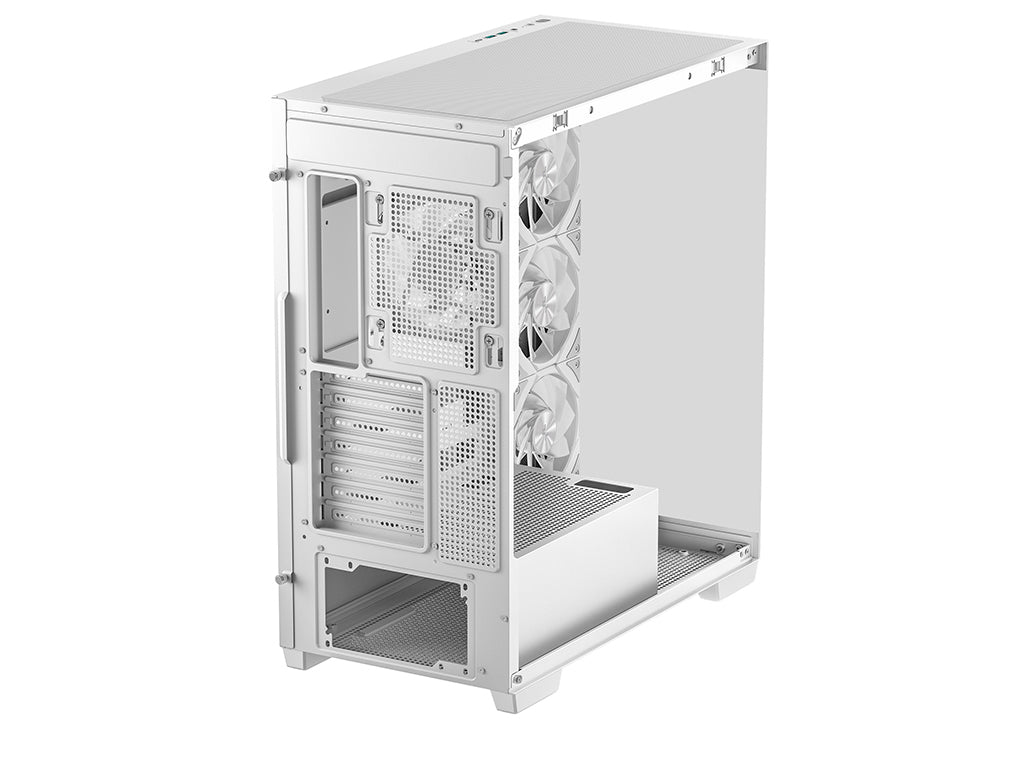 Računalniško ohišje DeepCool CG580 4F, ATX, Midi-Tower, kaljeno steklo, belo