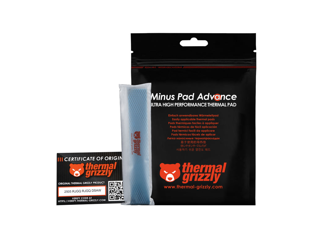 Termična blazinica Thermal Grizzly Minus Pad Advance, 120x20x1 mm, 4 kosi