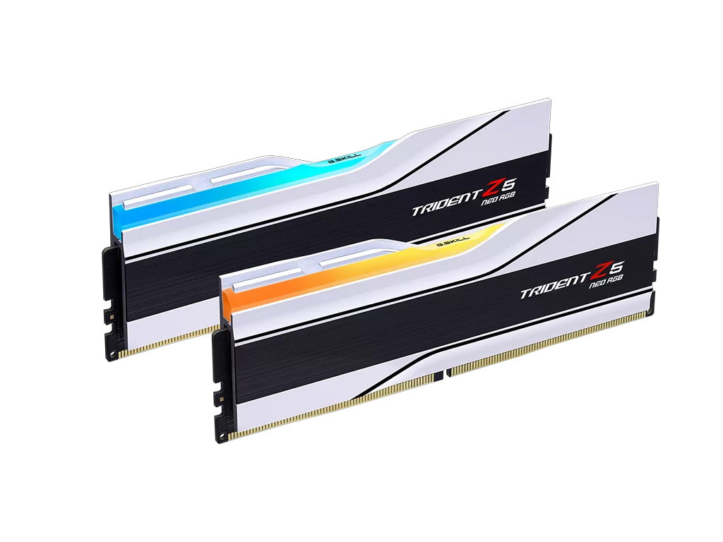 RAM DDR5 32GB Kit (2x 16GB) 6400MT/s CL32 1.40V, G.SKILL Trident Z5 Neo RGB, AMD Expo, bel