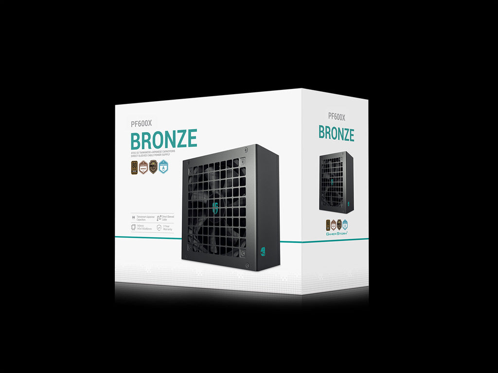 Napajalnik ATX Gamer Storm by DeepCool PF600X, 600W, ATX 2.52, 80 PLUS Bronze