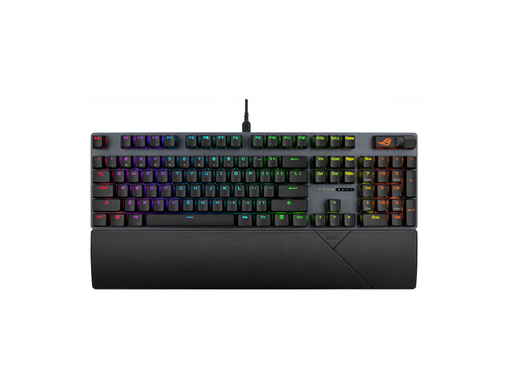Tipkovnica ASUS ROG Strix Scope II X, ROG NX Snow V2, PBT, RGB, USB, US