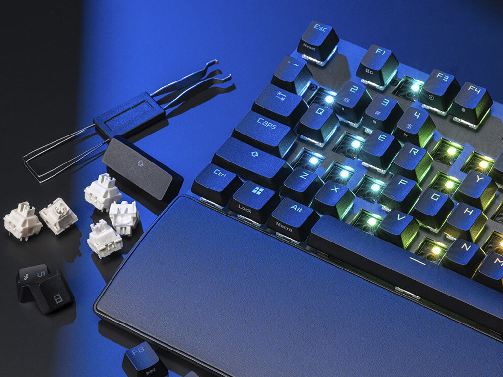 Tipkovnica ASUS ROG Strix Scope II X, ROG NX Snow V2, PBT, RGB, USB, US