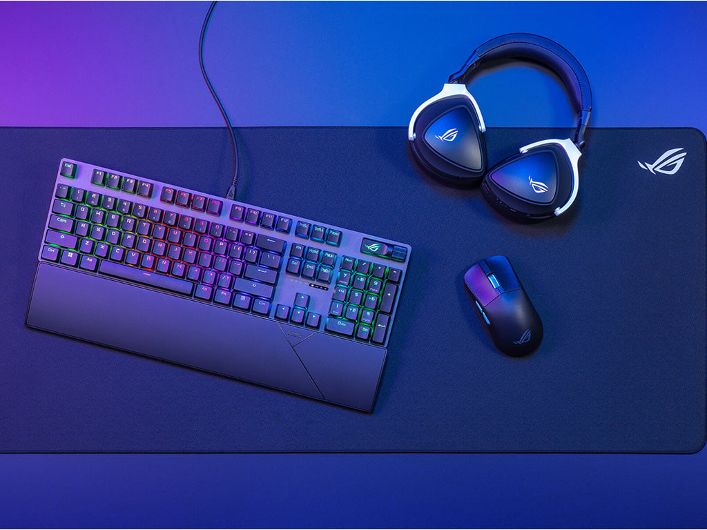 Tipkovnica ASUS ROG Strix Scope II X, ROG NX Snow V2, PBT, RGB, USB, US