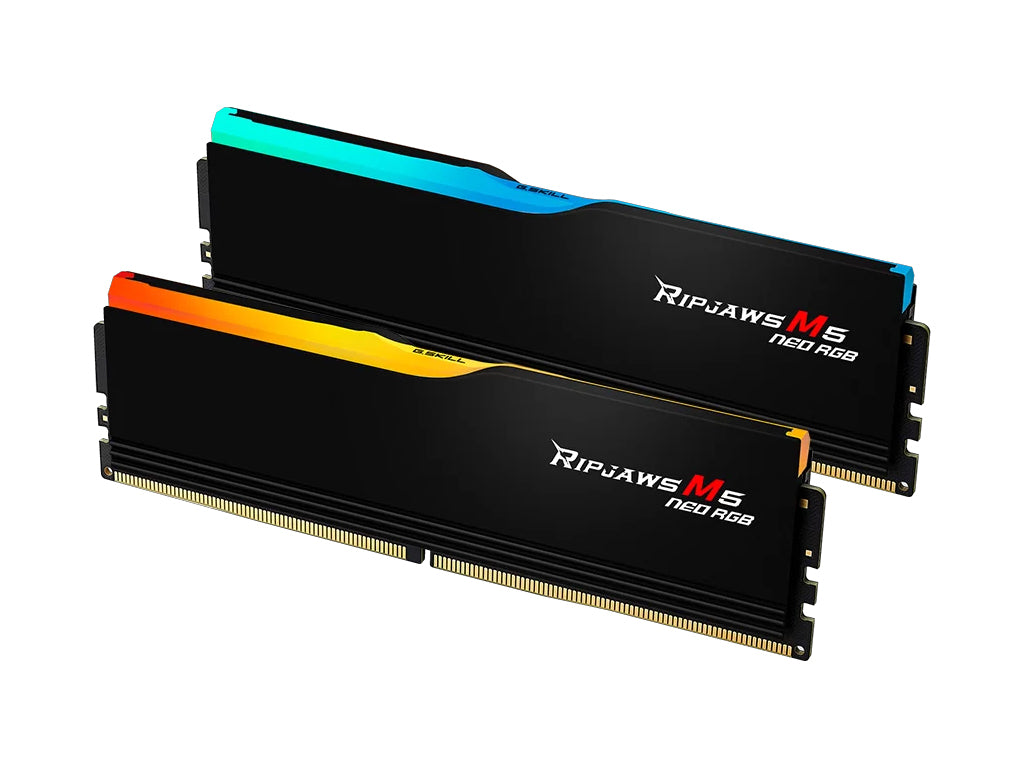 RAM DDR5 64GB Kit(2x32GB) 6000MT/s CL30 1.4V, G.SKILL Ripjaws M5 Neo RGB AMD EXPO, Intel XMP
