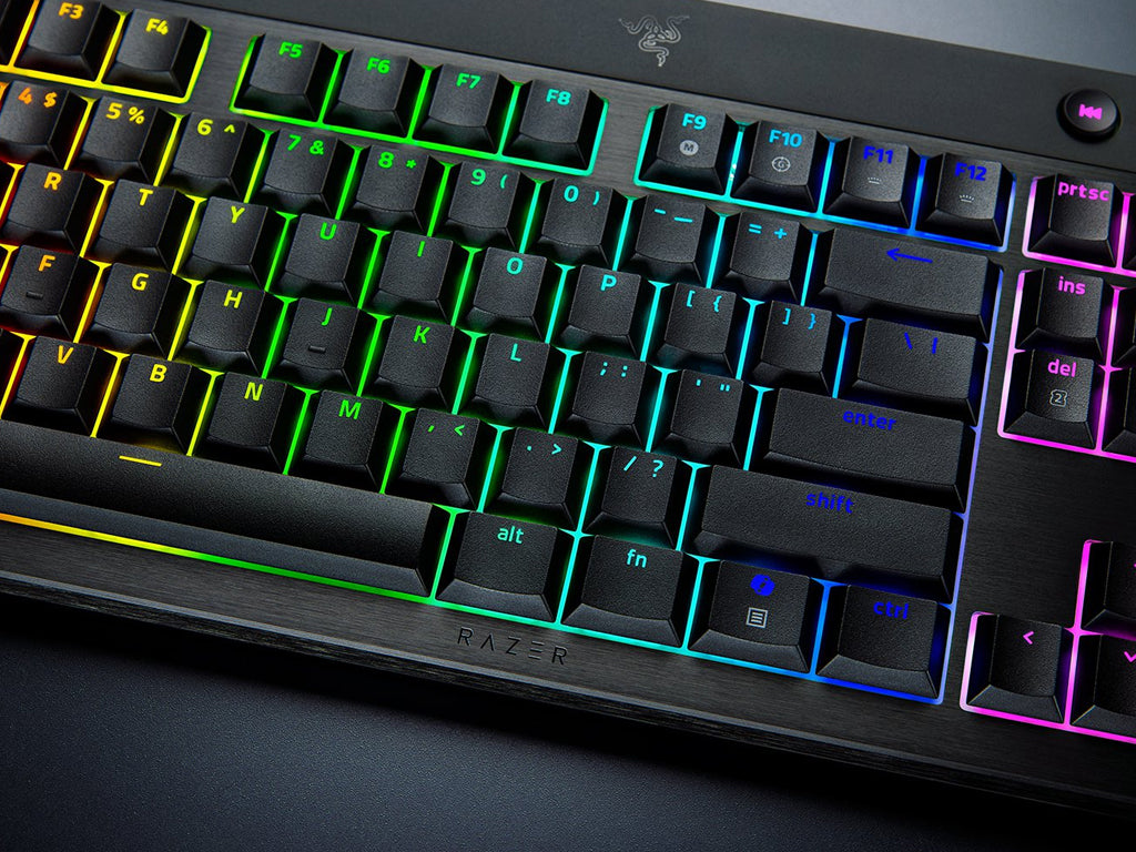 Tipkovnica Razer BlackWidow V4 Low-profile HyperSpeed, Zelena stikala, US SLO g.