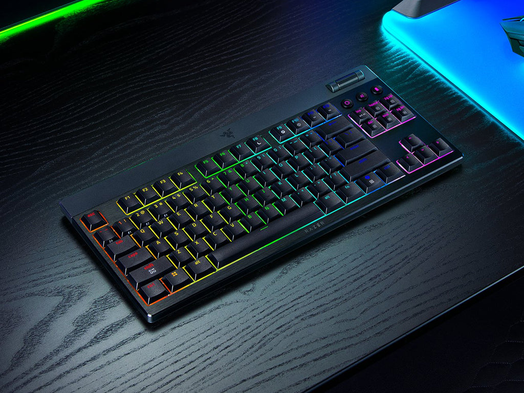 Tipkovnica Razer BlackWidow V4 Low-profile Tenkeyless HyperSpeed, Zelena stikala, US SLO g.