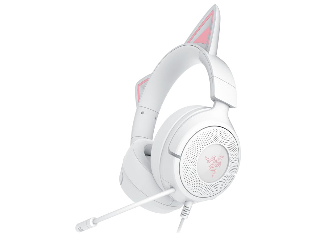 Slušalke Razer Kraken Kitty V3 X, bele, 3.5 mm
