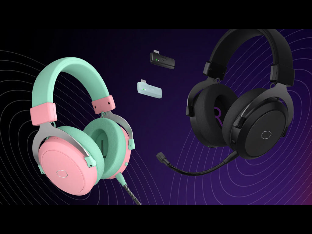 Slušalke Cooler Master CH351 Wireless, Bluetooth 5.4, zelena