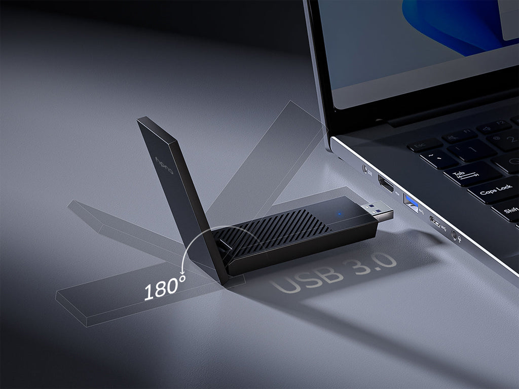 USB brezžični adapter CUDY WU5400, AX5400 Tri-Band Wi-Fi6/6E USB 3.0