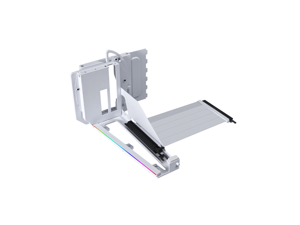Univerzalni vertikalni nosilec grafične kartice Lian Li GPU Bracket Kit V3, 4 reže, PCIe 5.0, bel