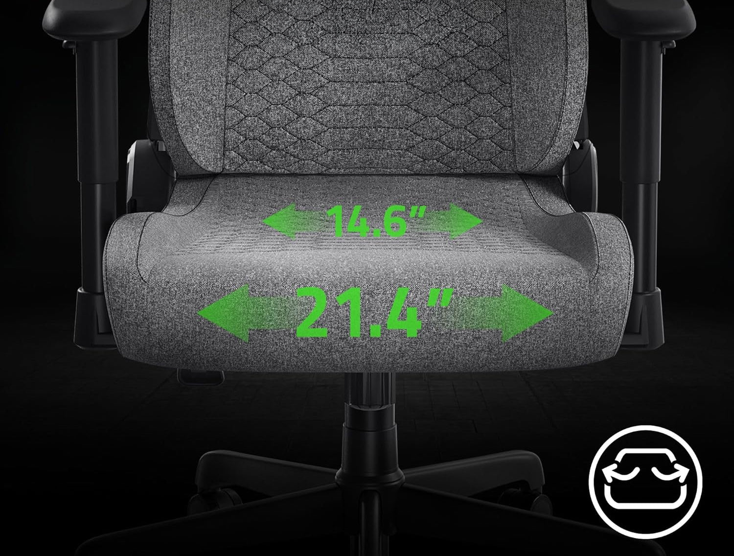 Stol Razer Iskur V2 X, svetlo siv
