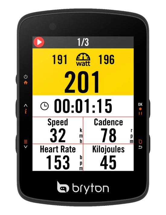 Kolesarski računalnik Bryton Rider 550 E, USB-C