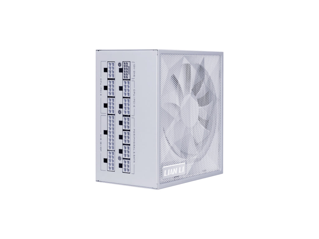 Napajalnik ATX Lian Li SX 1000W, 80PLUS Platinum, PCIe 5.1, ATX 3.1, Modularni, bel, SX1000P