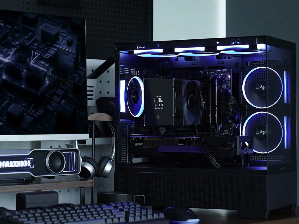 Hladilnik za procesor DeepCool AK500 G2 DIGITAL NYX, 120mm, LCD, črn