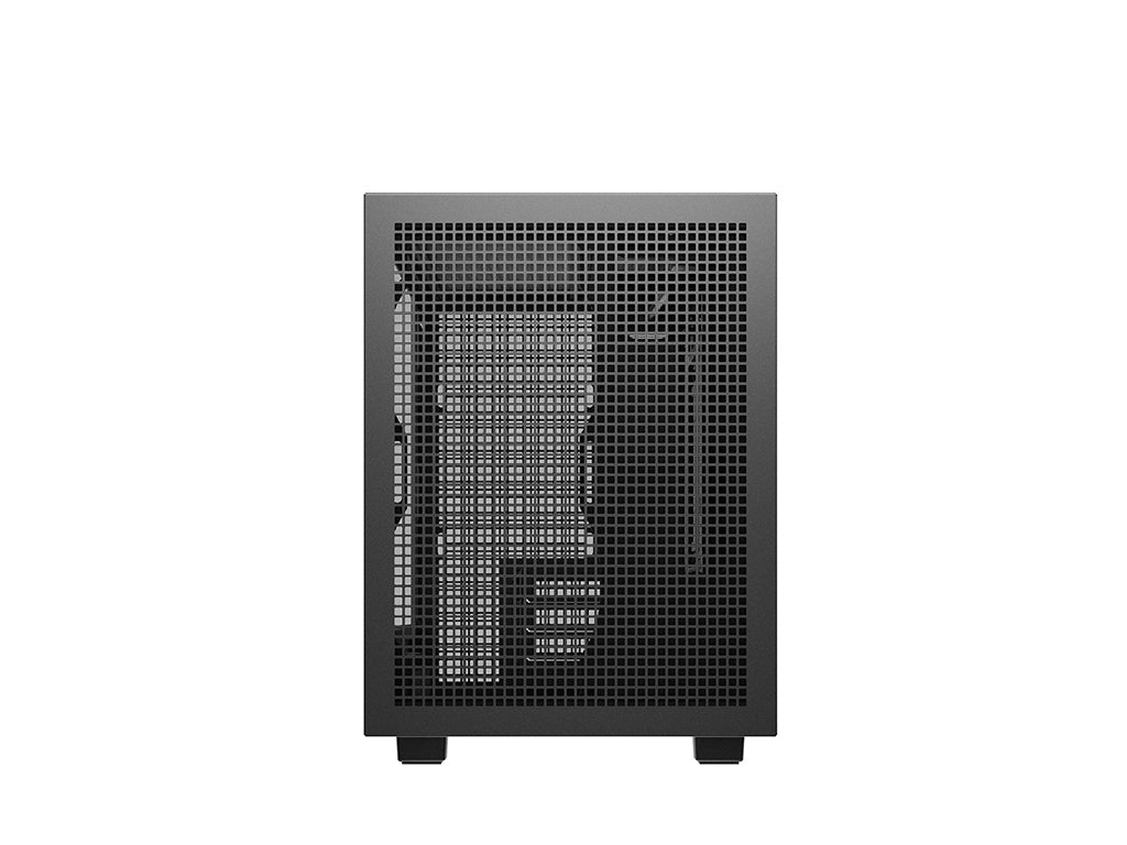 Računalniško ohišje DeepCool CH260 WOOD, Micro-ATX, kaljeno steklo, črno